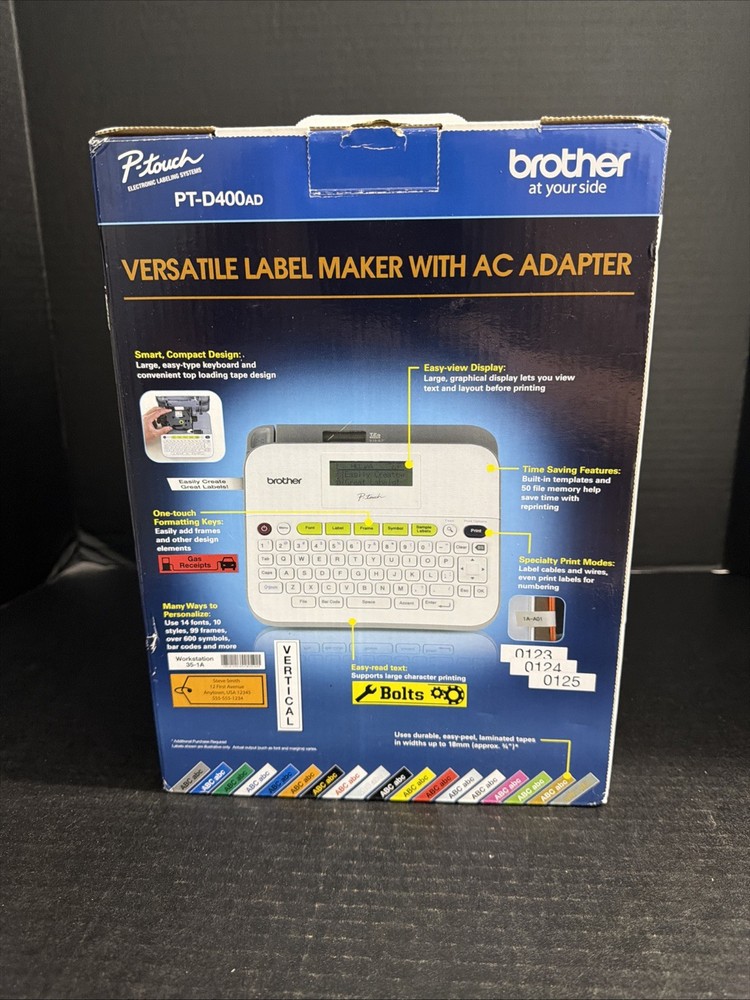 Brother PT-D400AD Desktop Label Maker Used Tested Works