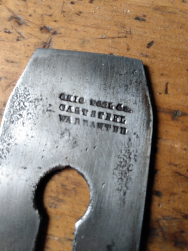 Ohio Tool Co , 2-1/4" single taper plane blade.