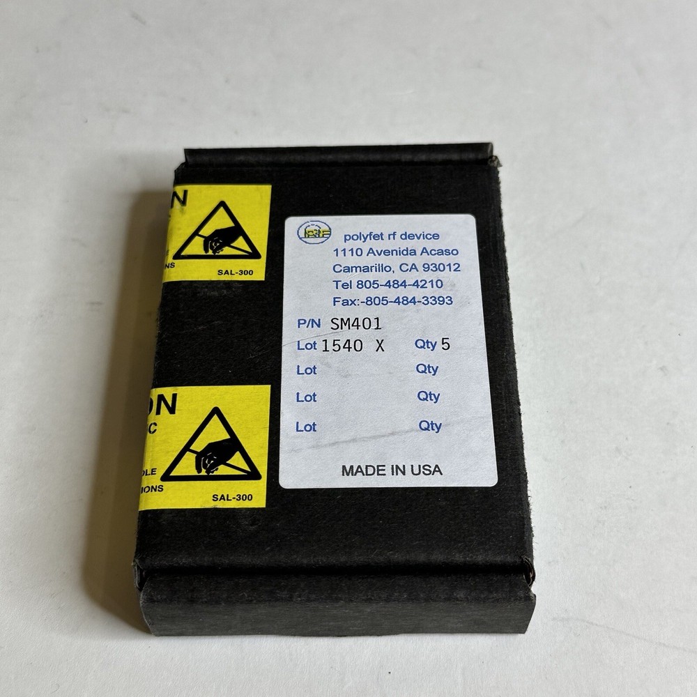 Polyfet RF Devices RF Power Transistor SM401 (5 Available) NOS