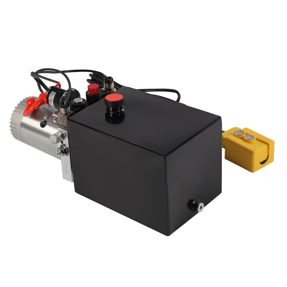8 Quart Double Acting Hydraulic Pump Dump Trailer 12V Unit Pack Power Unit NEW