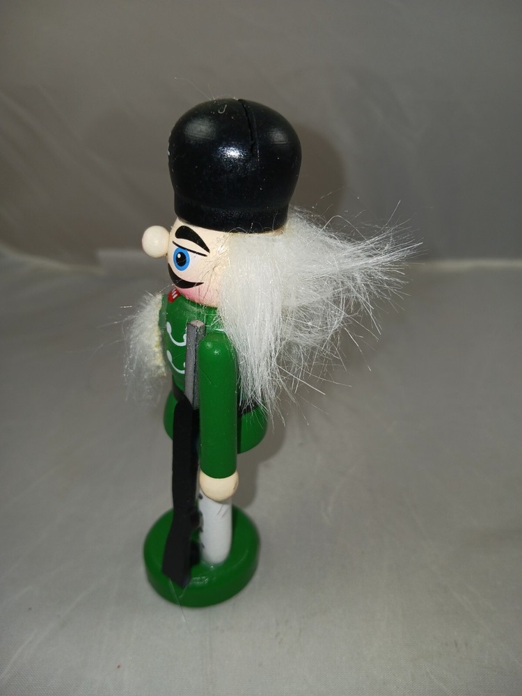 4.5 Inch Nutcracker Card Holder -- Green