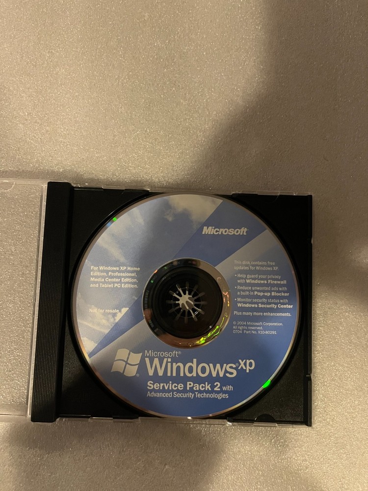 Microsoft Windows XP Service Pack 2 with Advanced Security Technologies
