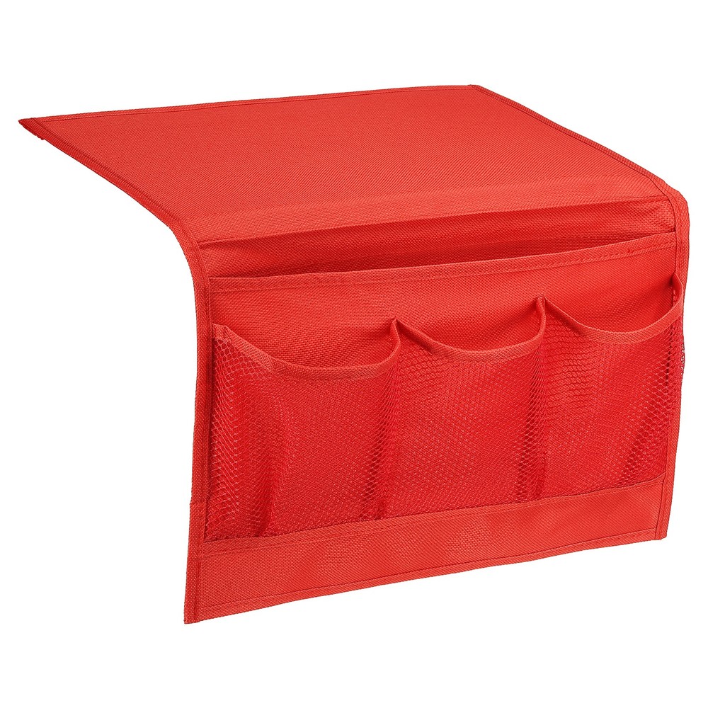 Bedside Caddy Bed Caddy Bedside Organizer Bed Hanging Caddy 4 Pockets Red