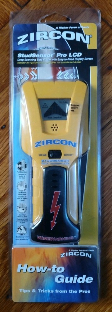 Zircon Studsensor Pro LCD Stud Finder Excellent. NEW!