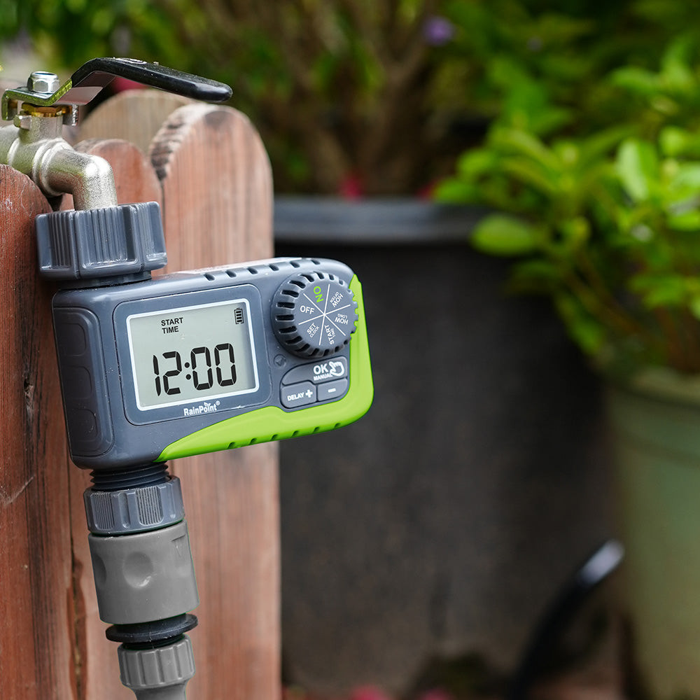 RAINPOINT Sprinkler Timer, Programmable Water Timer for Garden Hose, 1 Outlet