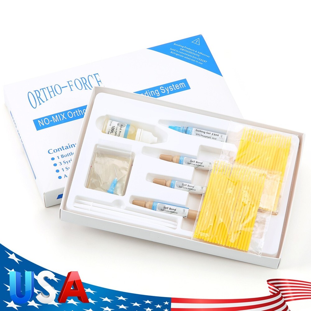 Dental Orthodontic Adhesive Bonding Self Cure Curing Composite Kit