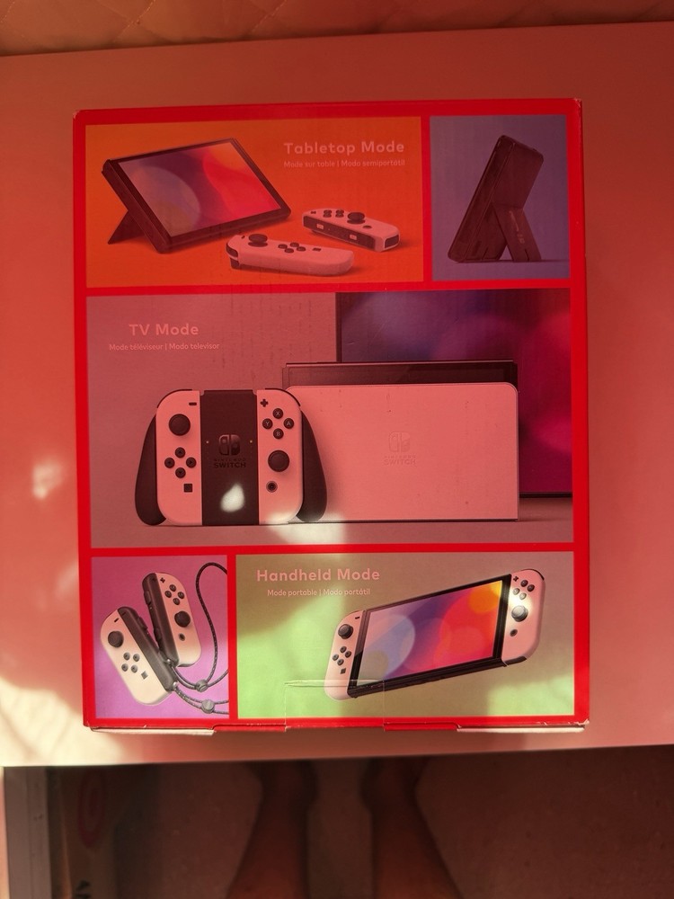 Nintendo Switch OLED White - MINT Condition CIB - Never Used + Carrying Case