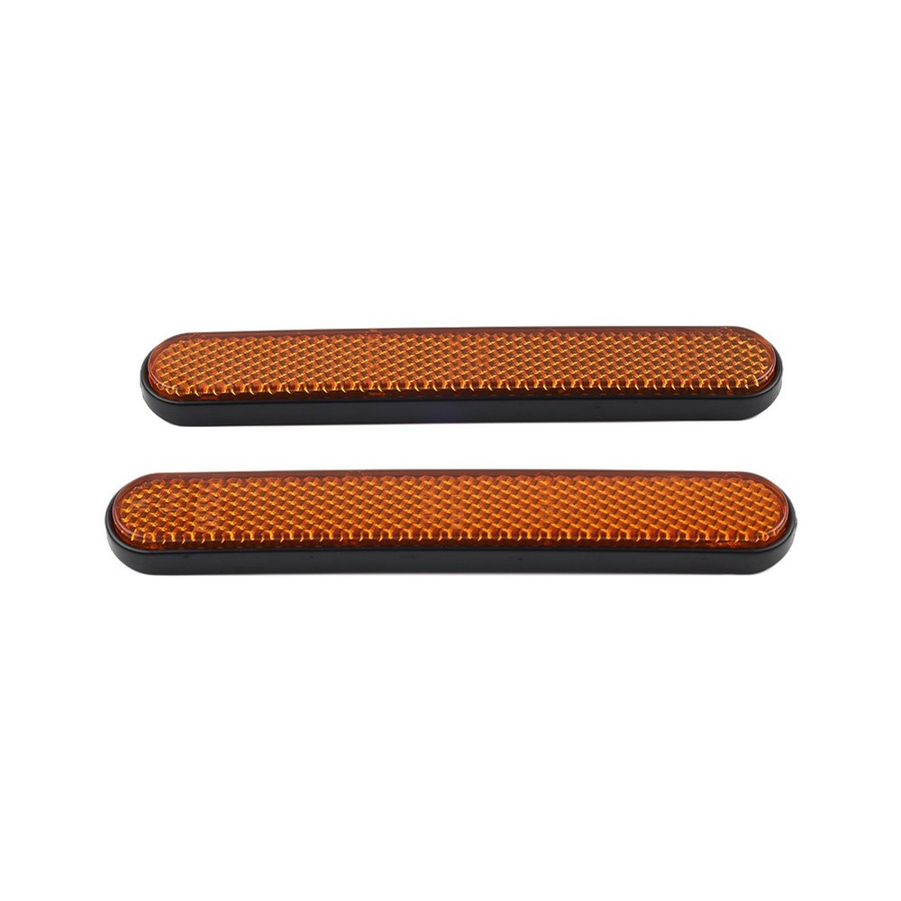 2Pcs Universal Front Rear Fork Leg Reflective Reflector Sticker For Harley 