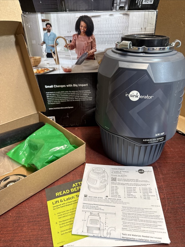 InSinkErator Evolution 0.75HP Garbage Disposal System - 80021-ISE