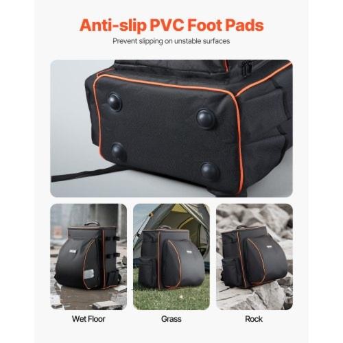 Welding Backpack 356L Welder Backpack for Tools and Helmet 600D Polyester