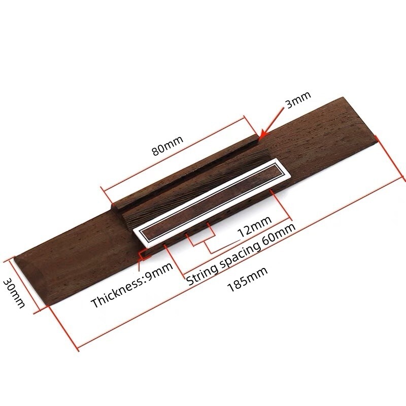 5x Classical Guitar Bridge Rosewood Saddle Nut Luthier 6-string