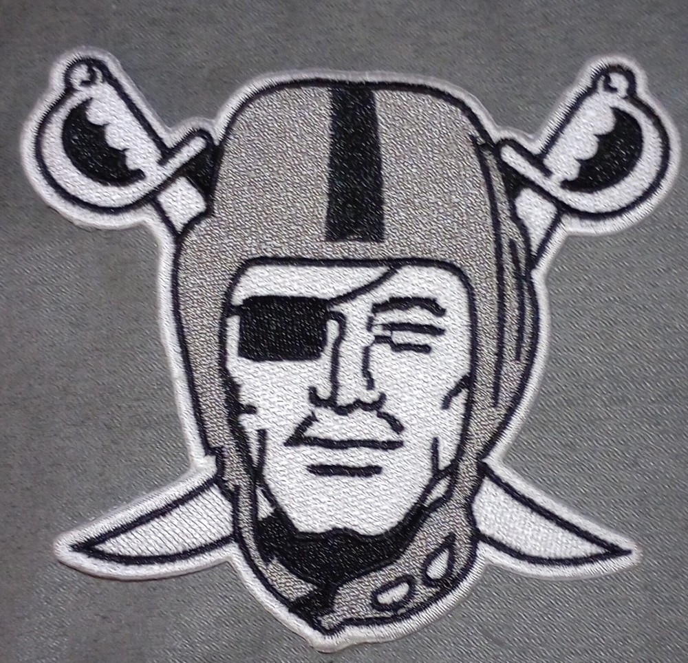 LAS VEGAS RAIDERS IRON ON EMBROIDERED PATCH