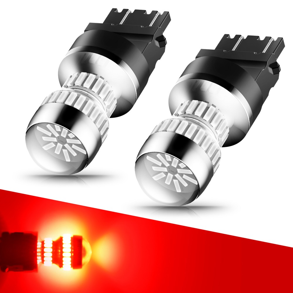 4pcs AUXITO LED Brake Stop Tail Light Bulbs 3157 3057 3357 3156 Red Turn Signal