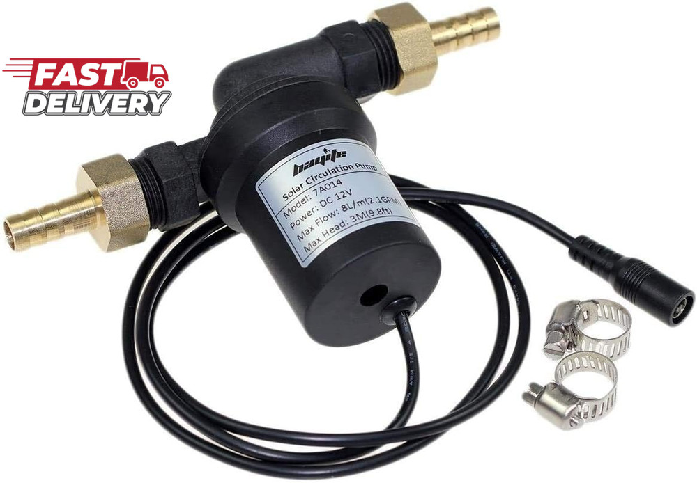 Bayite BYT-7A014 DC 12V Solar Hot Water Heater Circulation Pump Low Noise 3M Dis