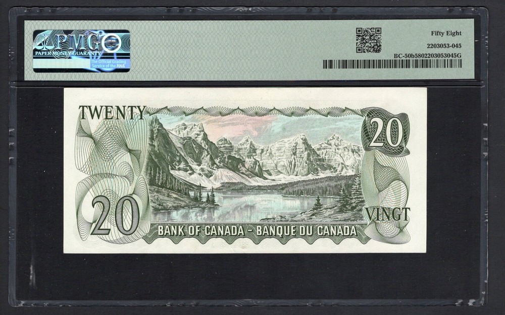 Canada 20 Dollars 1969 BC-50b About Uncirculated