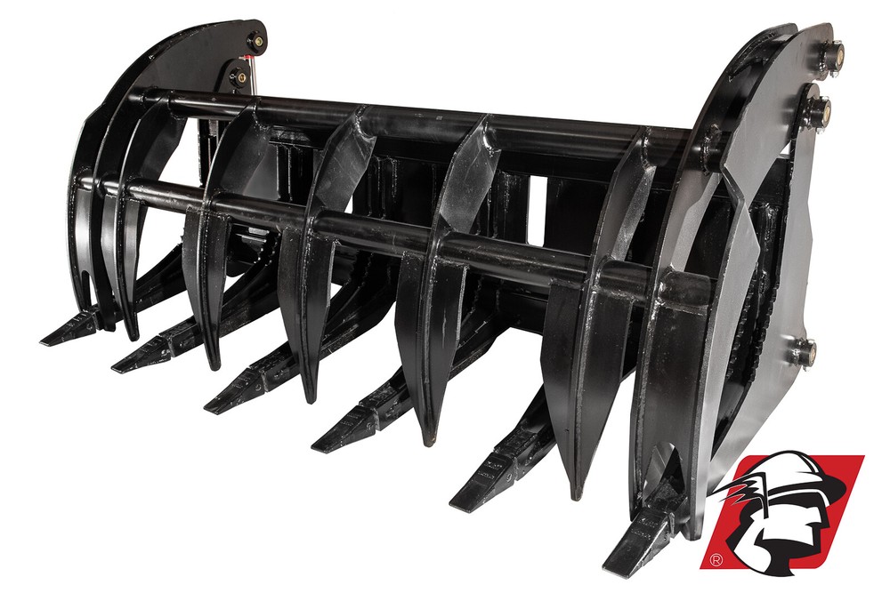 Skid Steer Root Rake Grapple Bucket 68" Wide
