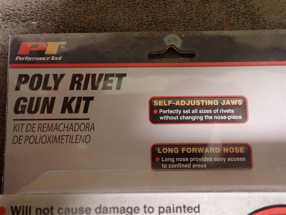 NEW Performance Tool W2005 Poly Rivet Gun Kit (BN351)