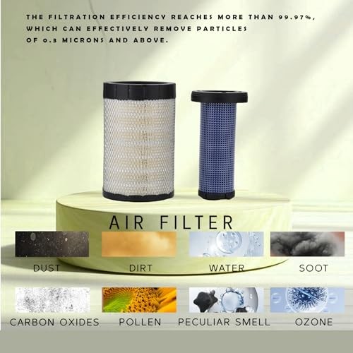 7008043 7008044 Air Filter Kit Compatible with Bobcat Skid Steer Loader S650