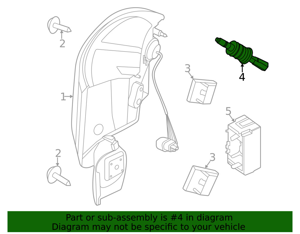 Genuine Ford Tail Lamp Assembly Stud LC5Z-00814-A
