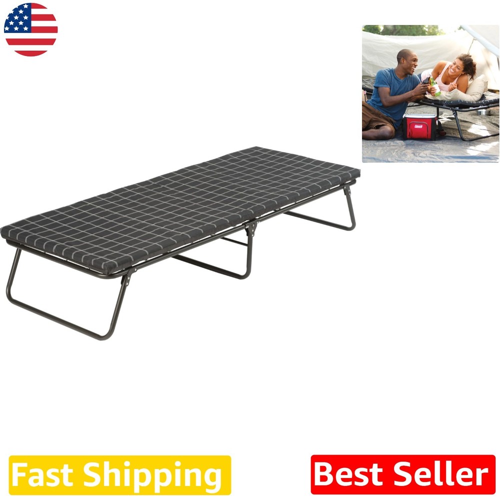 ComfortSmart Deluxe Big & Tall Folding Cot, 300lb Capacity, Easy Transport