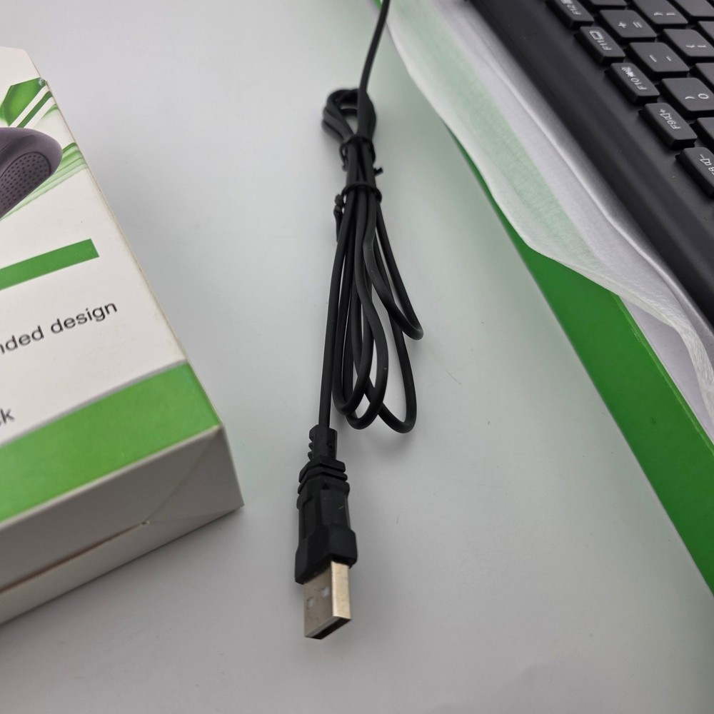 BT Wired Optical Mouse and Keyboard Set USB Full Size