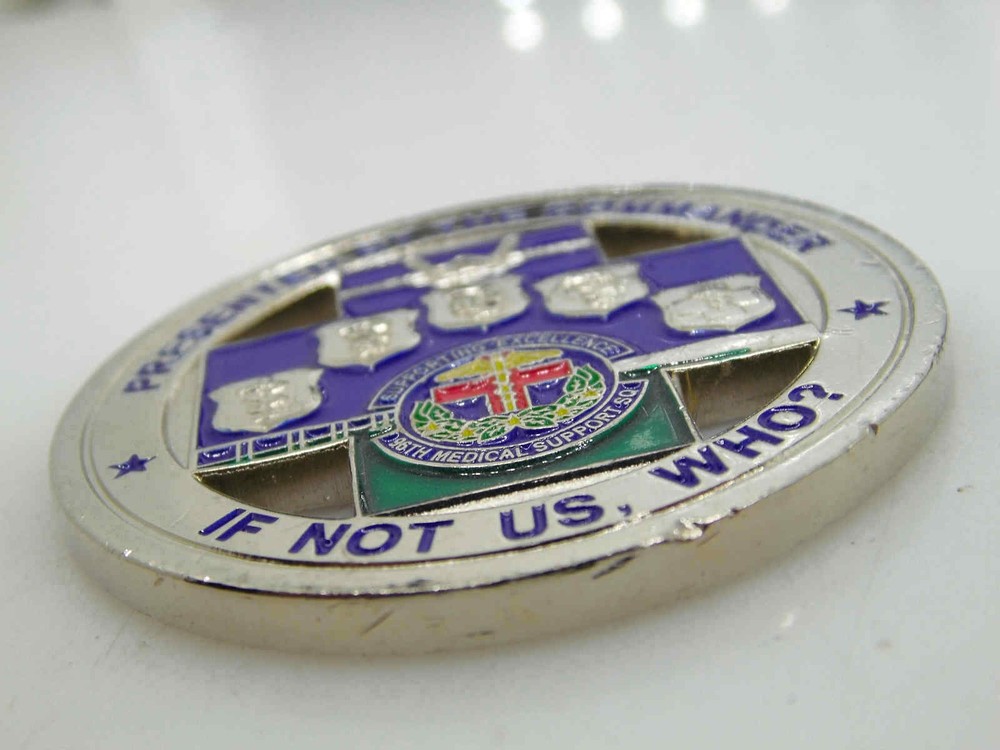 96TH MEDICAL SUPPORT SQUADRON STRENGTH THROUGH SUPPORT CHALLENGE COIN