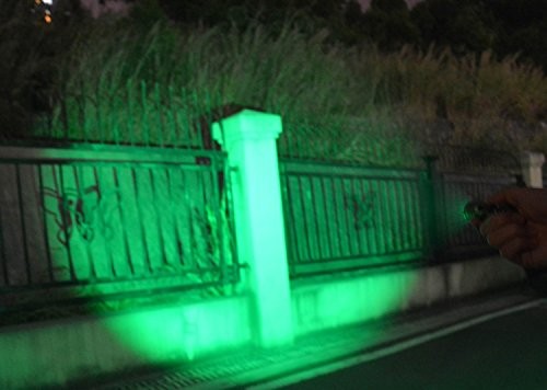 Single Mode Green LED Flashlight, 150 Yard Long Range, High Power, Night