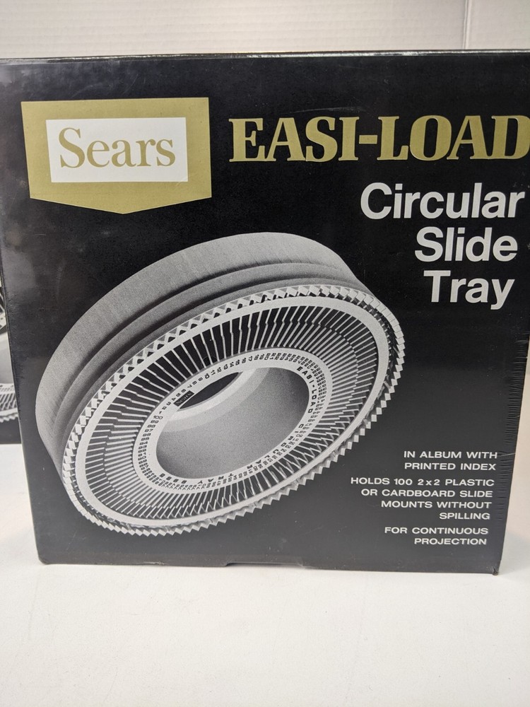 Slide Projector Circular Trays. Sears/GAF 2ea. Sears 9985, 1ea. GAF 6090-059 New