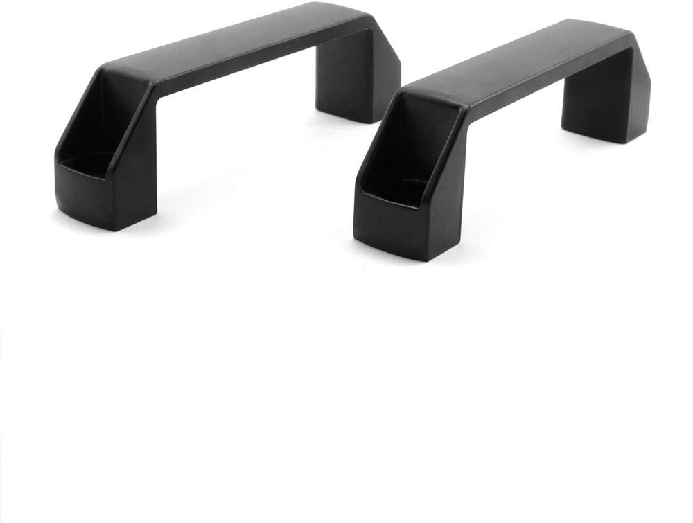 2-Pack Black Aluminium Alloy Handle Rectangular Industrial Pull Handle for 30 Se