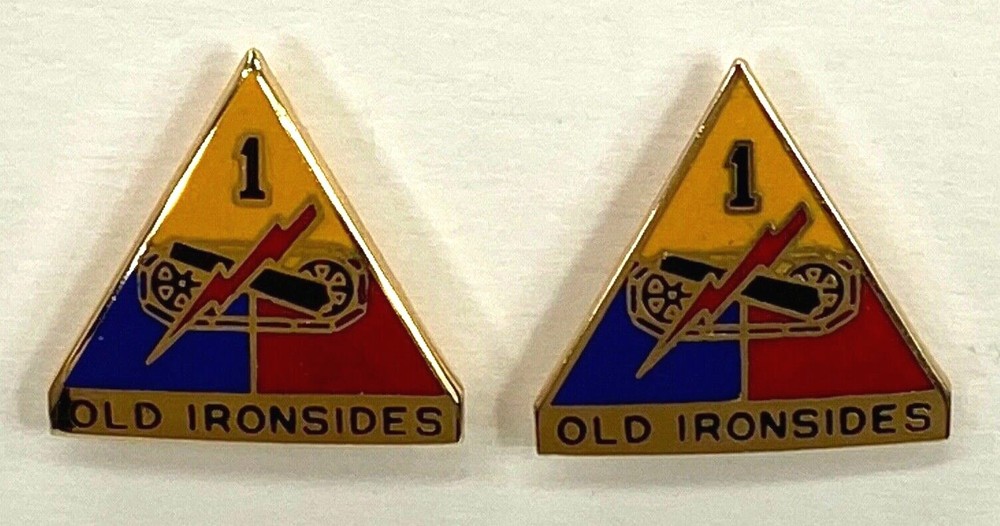 US Army 1st Armored Division DUI Pins