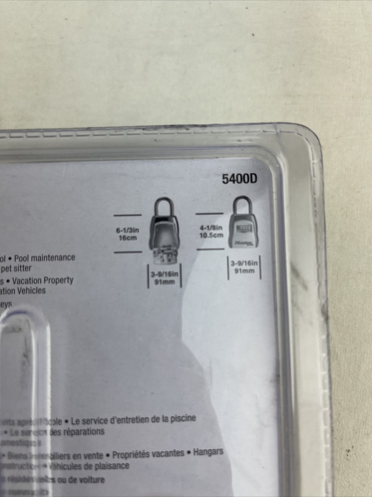Master Lock Combination Lock Portable Security Safe 4-Digit Key Storage 5400DHC