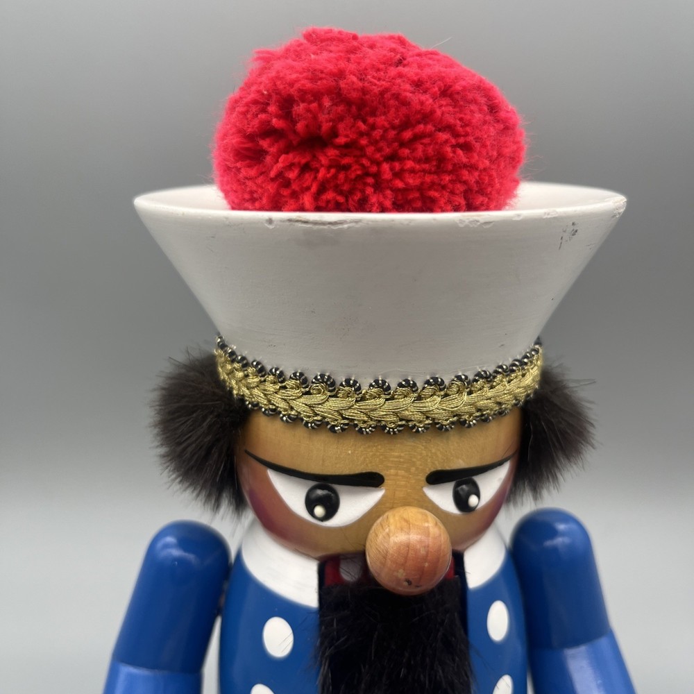 STEINBACH NUTCRACKER GERMAN WOODEN NUTCRACKER CHUBBY SAILOR S1321 Naval Captain