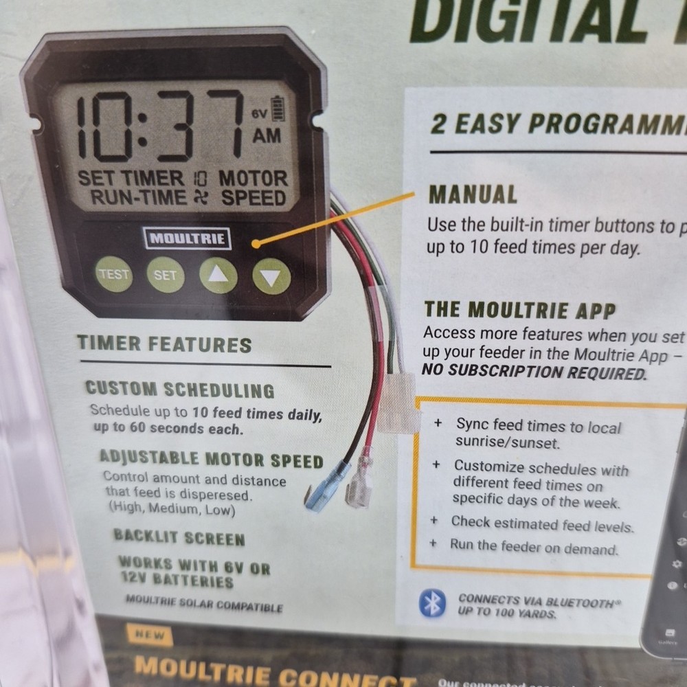 Moultrie Universal Digital Timer III - Deer Feeder Timer - Digital Timer System