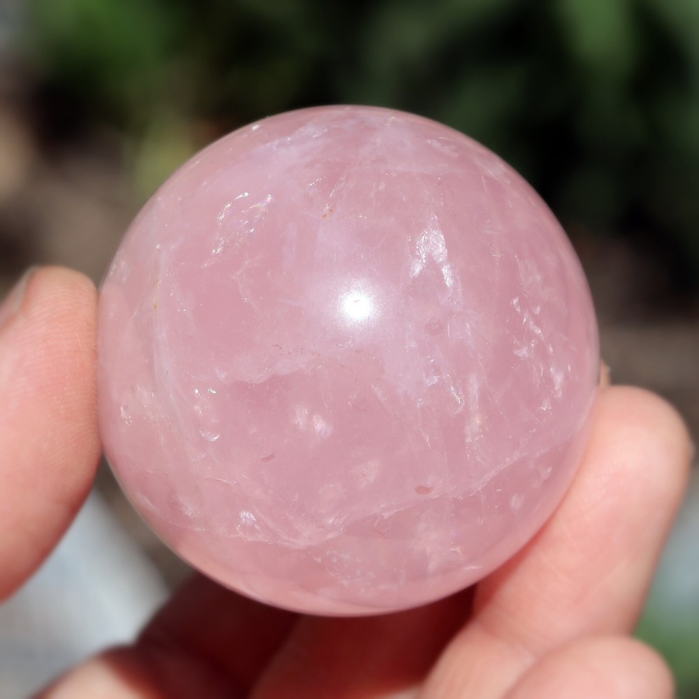 Rose Quartz Sphere, Approximately 41 mm (RQ86)