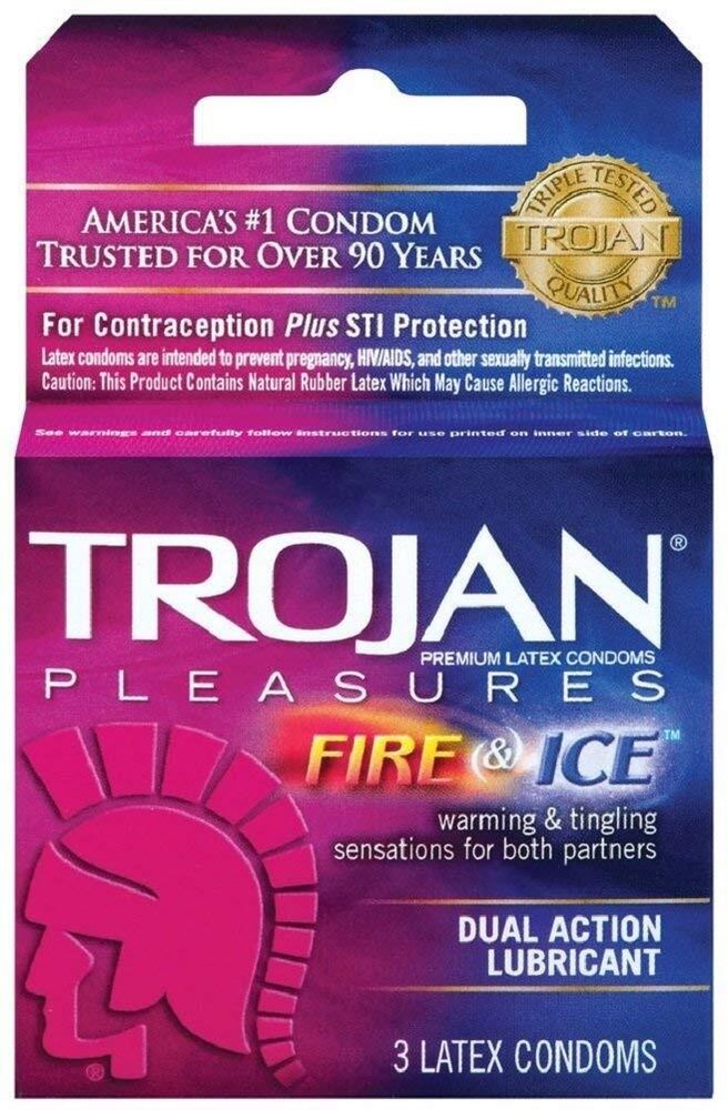 Trojan '3s Fire and Ice Pack of 6
