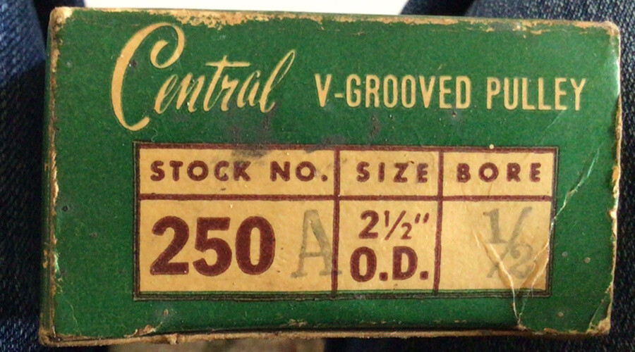 Central standarized precision built drives V grooved pully