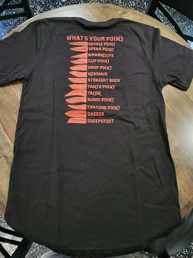 Custom Knife Tshirt, What's Your Point