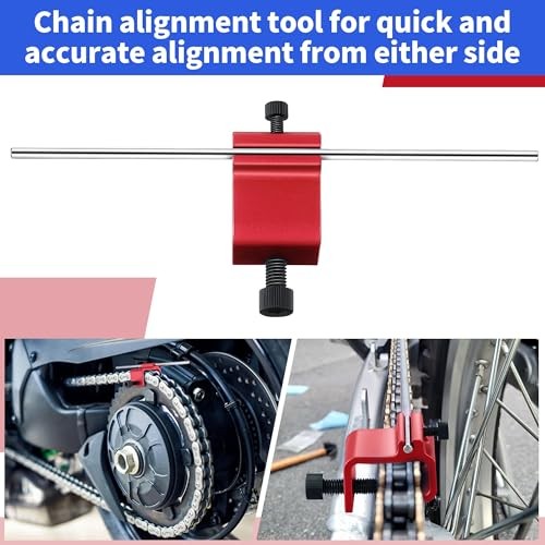 Chain Alignment Tool, Aluminium Alloy Motorcycle Chain Alignment Tool, Chain