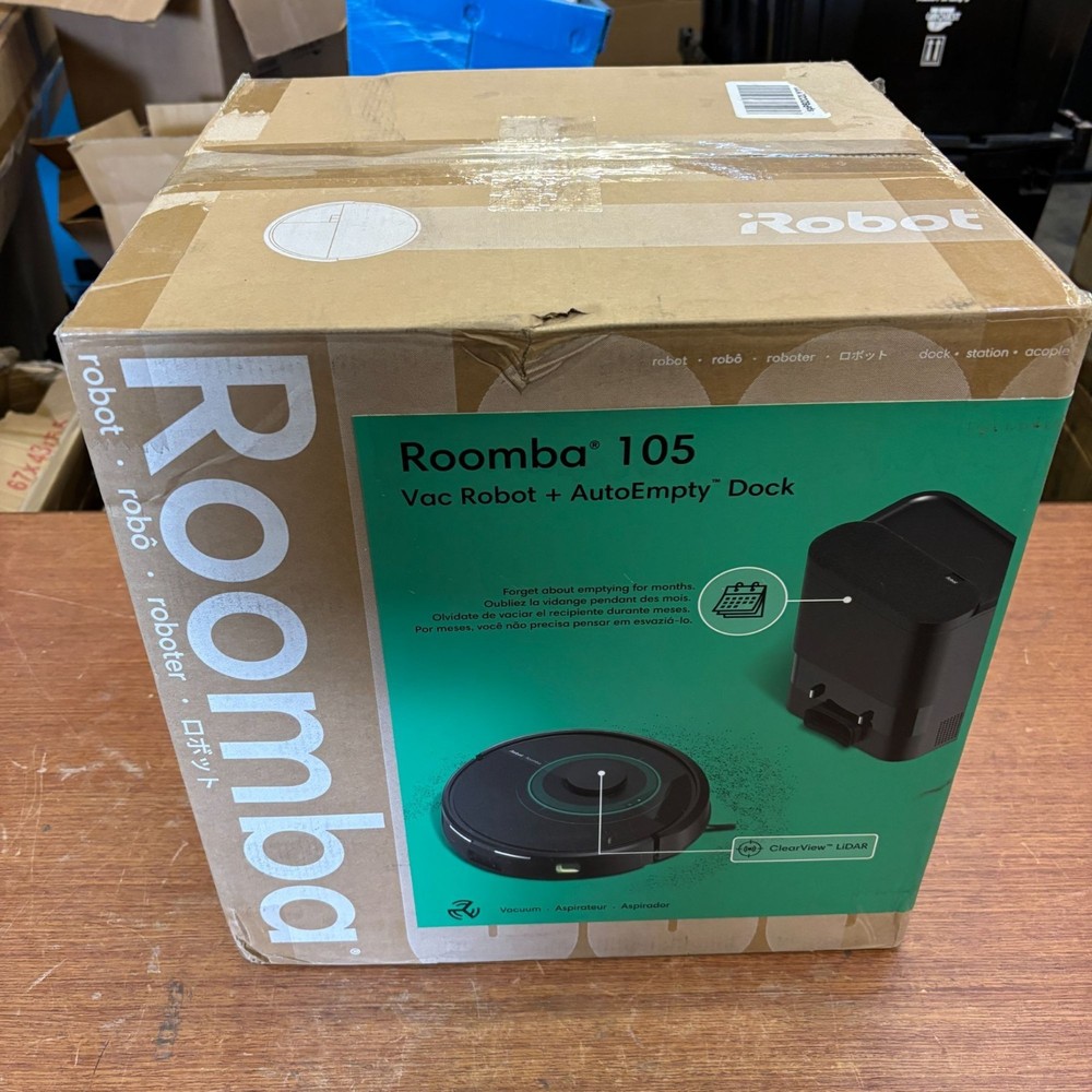 iRobot Roomba 105 Robot Vacuum + AutoEmpty Dock