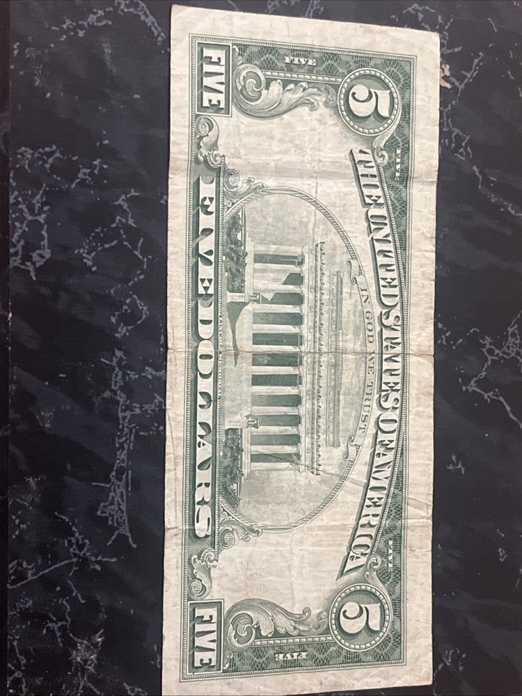 1963 Red Seal Star $5 Bill