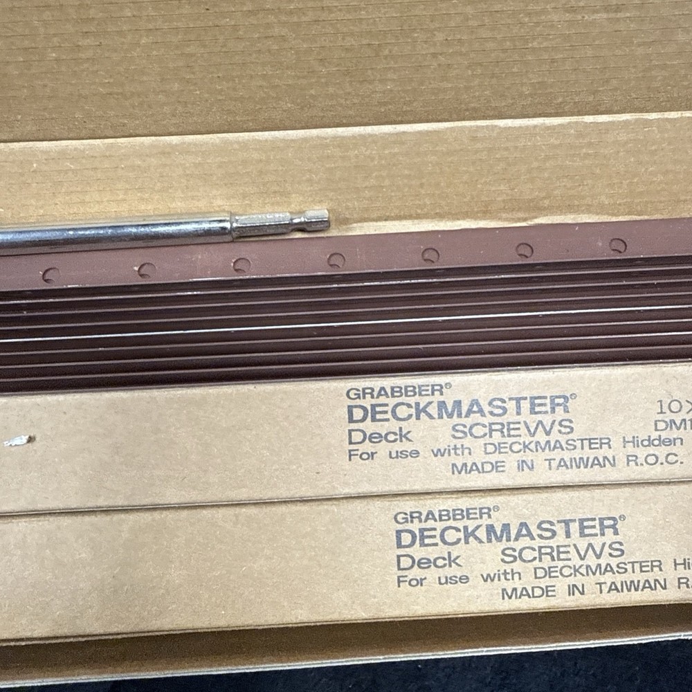 Grabber DECKMASTER DMP175-100 Hidden Bracket System 95% Complete w/ INSTRUCTIONS