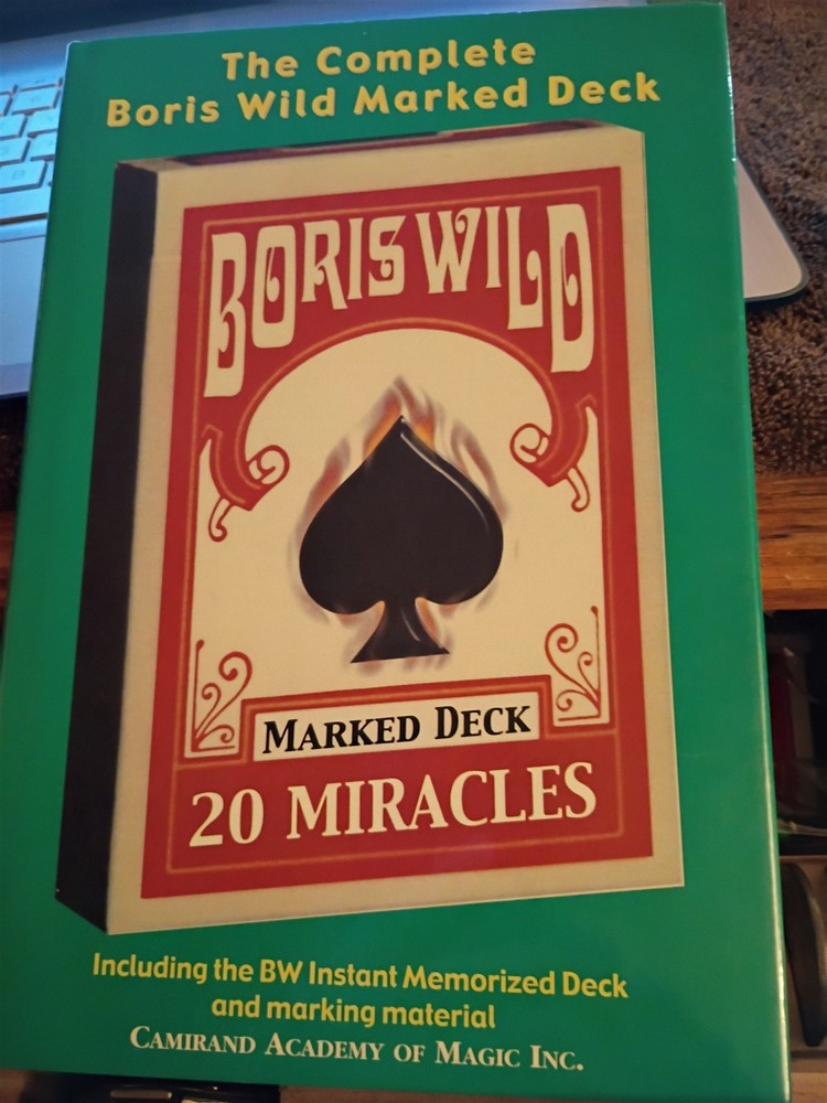 The Complete Boris Wild Marked Deck Instant Memorized Deck & Marking Material.