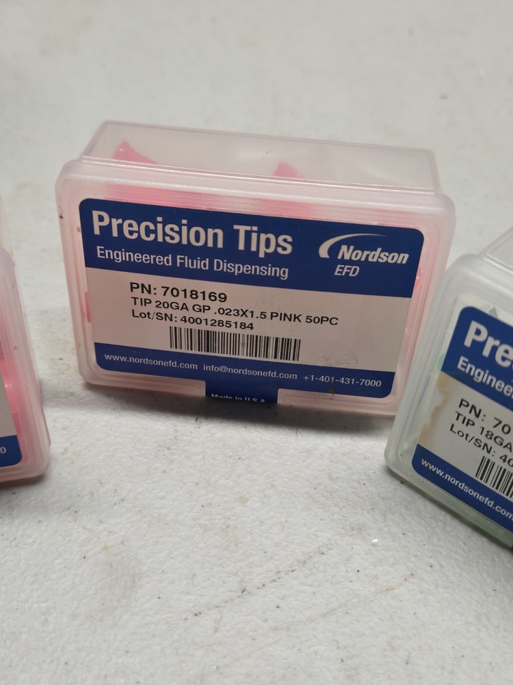 Nordson EFD Dispensing Tips P/N 7018178 7018169 7018122