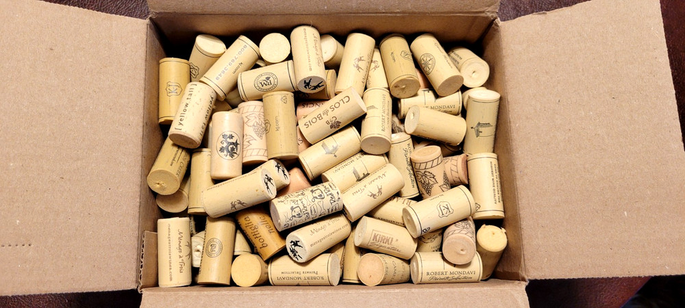 270 SYNTHETIC Used Wine Corks for Arts Crafts Projects Various Wineries