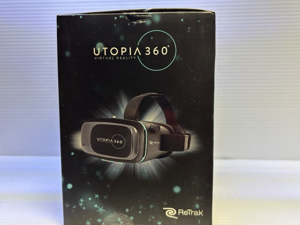 Utopia 360 Virtual Reality 3D Headset + Bluetooth Controller In Box
