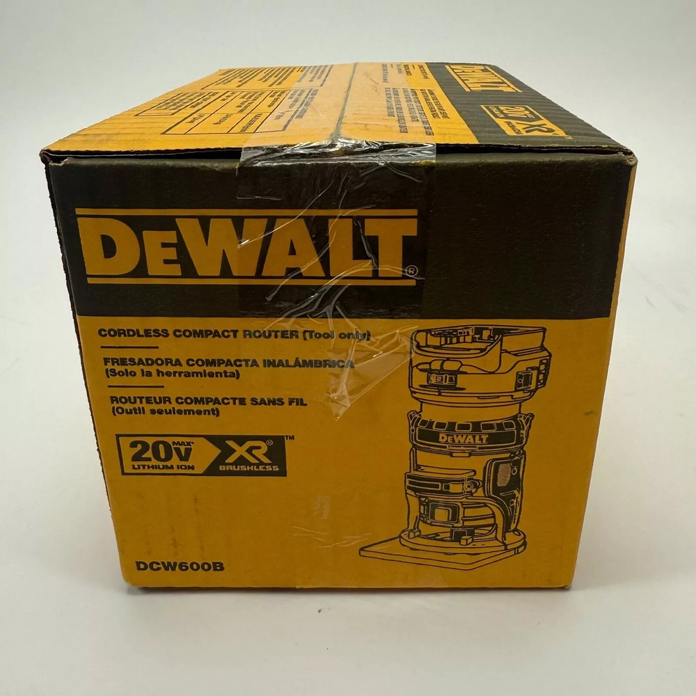DeWALT DCW600B 20V Depth Adjusting Brushless Cordless Router - Bare Tool
