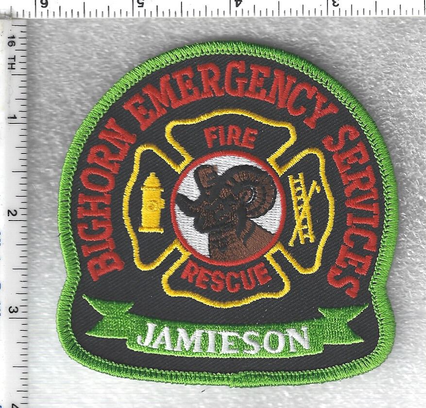Jamieson Bighorn Emergency Services Fire-Rescue (Alberta, Canada) Patch