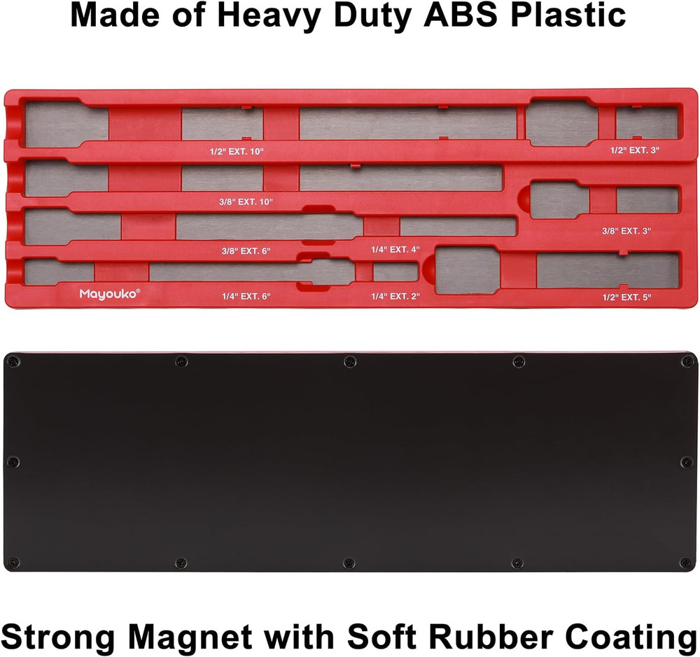 Magnetic ABS Socket Extension Organizer, Socket Extension Bar Holder, Fit for 1/