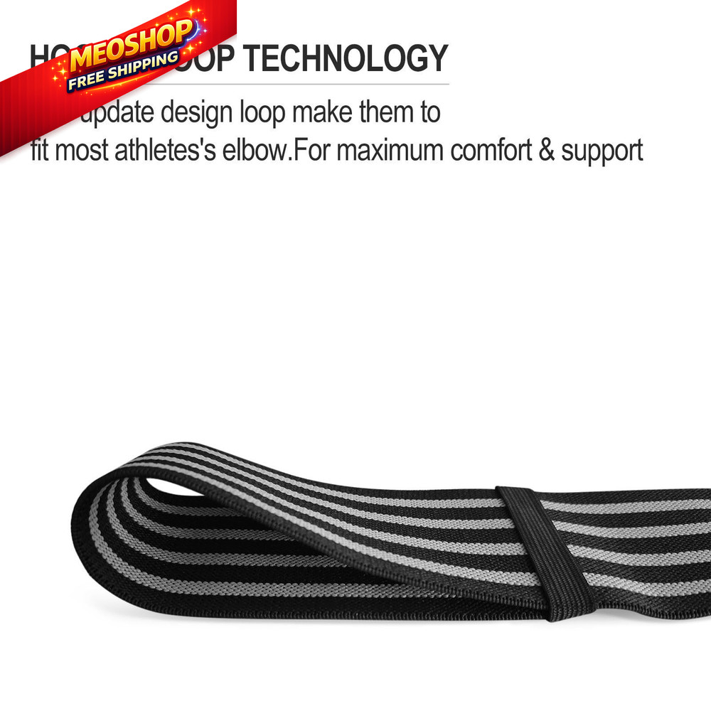 Elbow Wraps for Weightlifting：Elbow Sleeve Weightlifting Support Gray