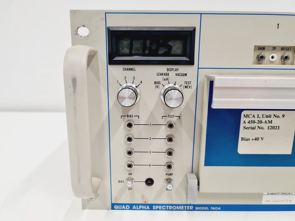 Canberra 7404 Alpha Spectrometer - 4 × 7404-01 Modules
